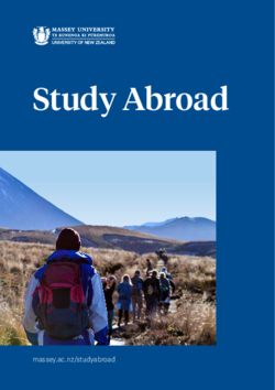 Massey University Study Abroad Broschüre