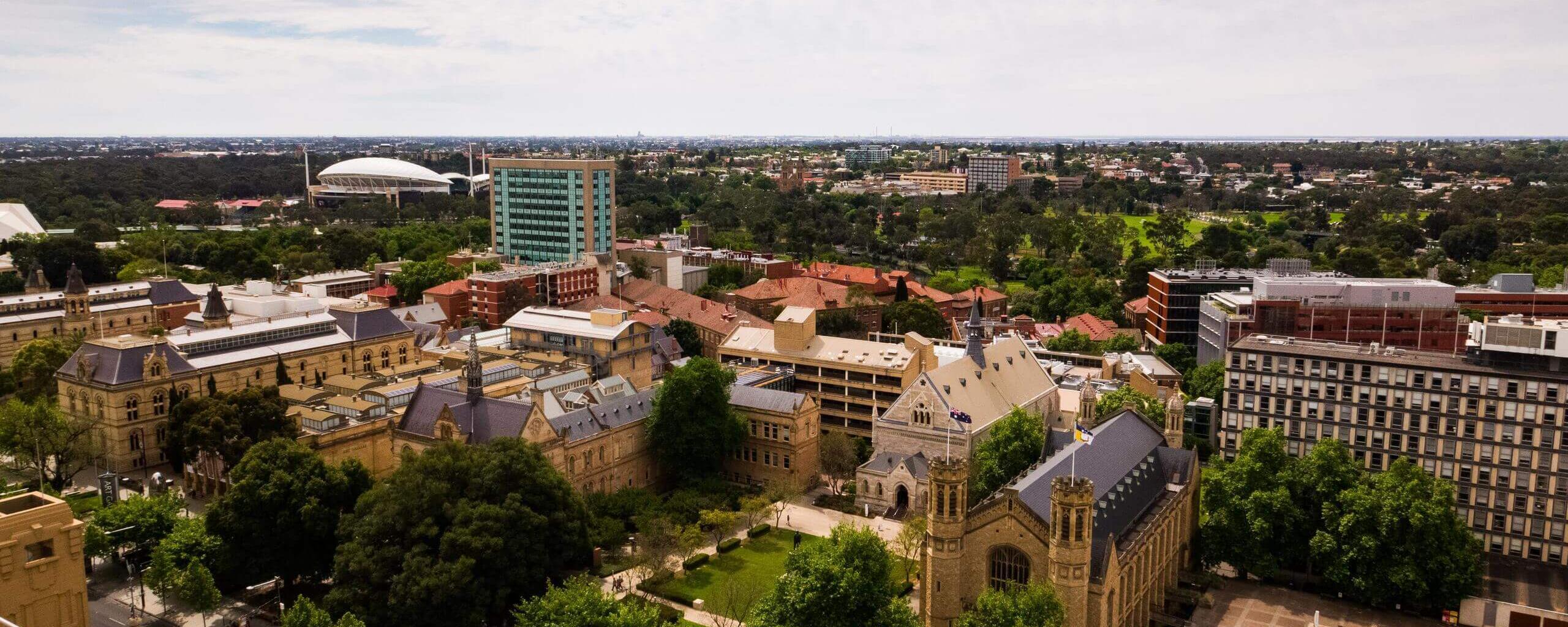 Campus North Terrace der University of Adelaide in Australien