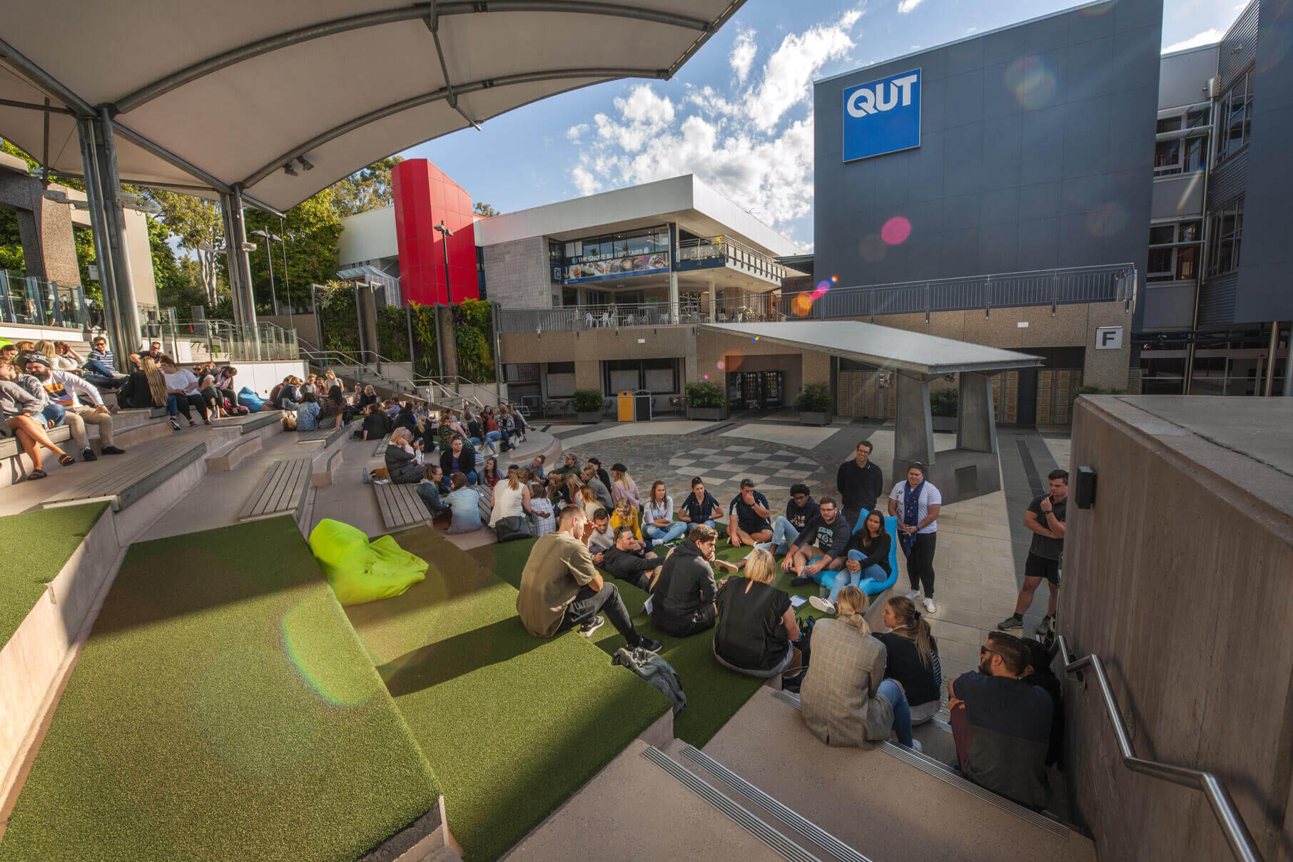 Amphitheater auf dem Kelvin grove Campus der QUT