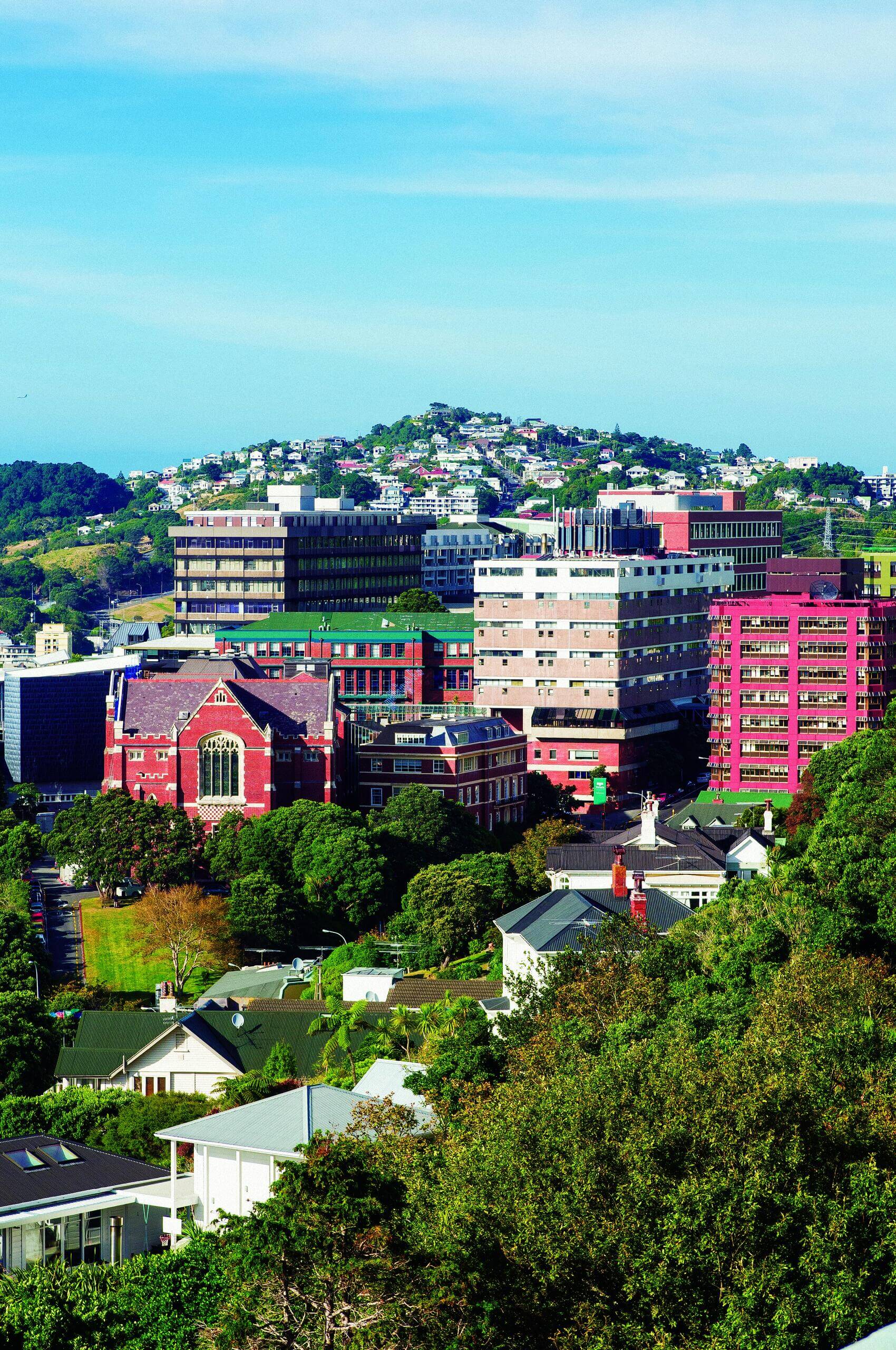 Kelburn Campus der VUW in Neuseeland